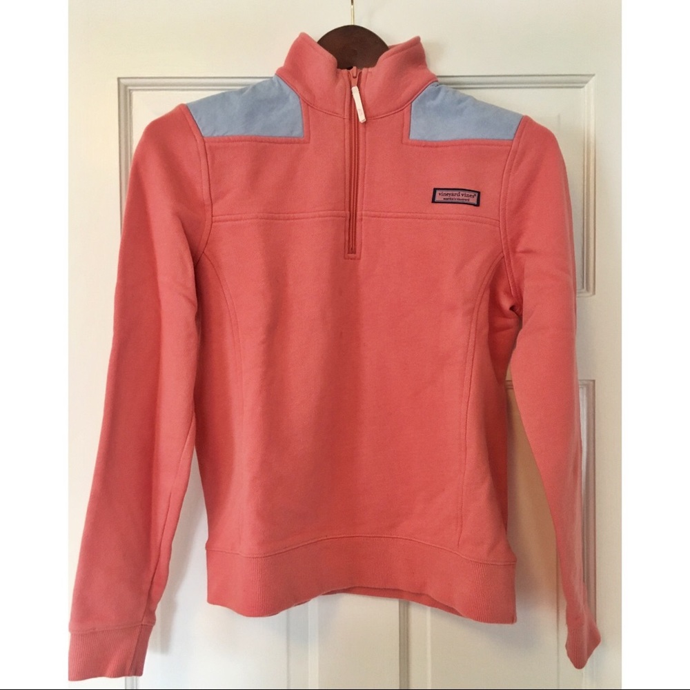 Vineyard Vines Shep Shirt - Coral with Oxford Blue